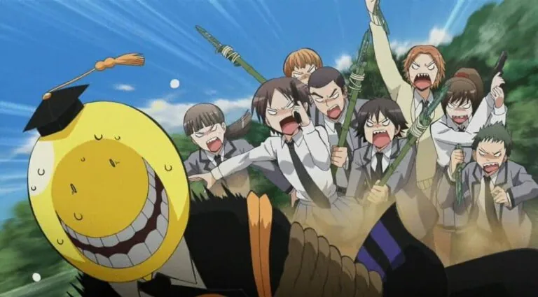 Момент из трейлера аниме Класс убийц